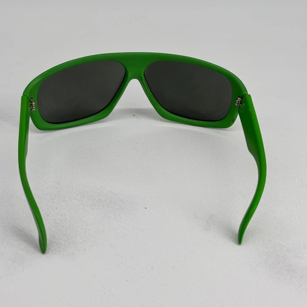 VTG Aviator Sunglasses Mens OS Green Good Japan 359 Flat Top Shield